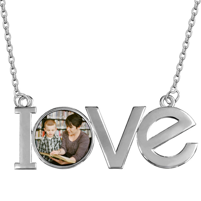 Custom Rectangular Locket Necklace with Photo, Vintage Necklace, Handmade Locket, Dainty Memorial Locket, Birthday Gift, Necklace for Father