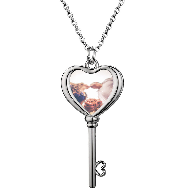 Custom Photo Projection Necklace, Personalized Picture Pendant, Memorial Keepsake Jewelry, Anniversary Gift, Gift for Her