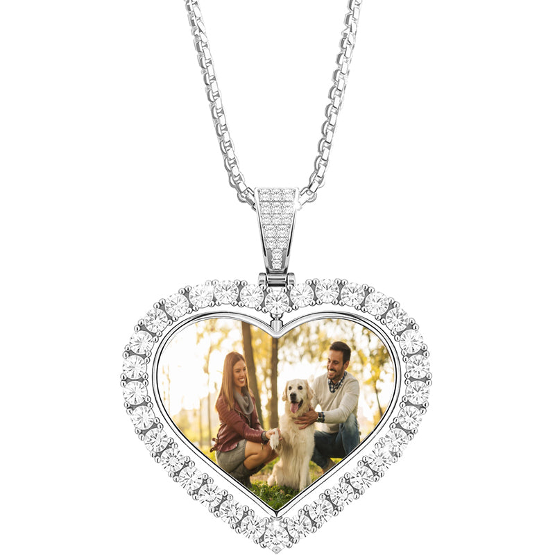 Custom Pet Necklace Using Pet Photo + Name Custom Dog Necklace Personalized Cat Photo Necklace Dog Memorial Necklace Pet Remembrance Jewelry