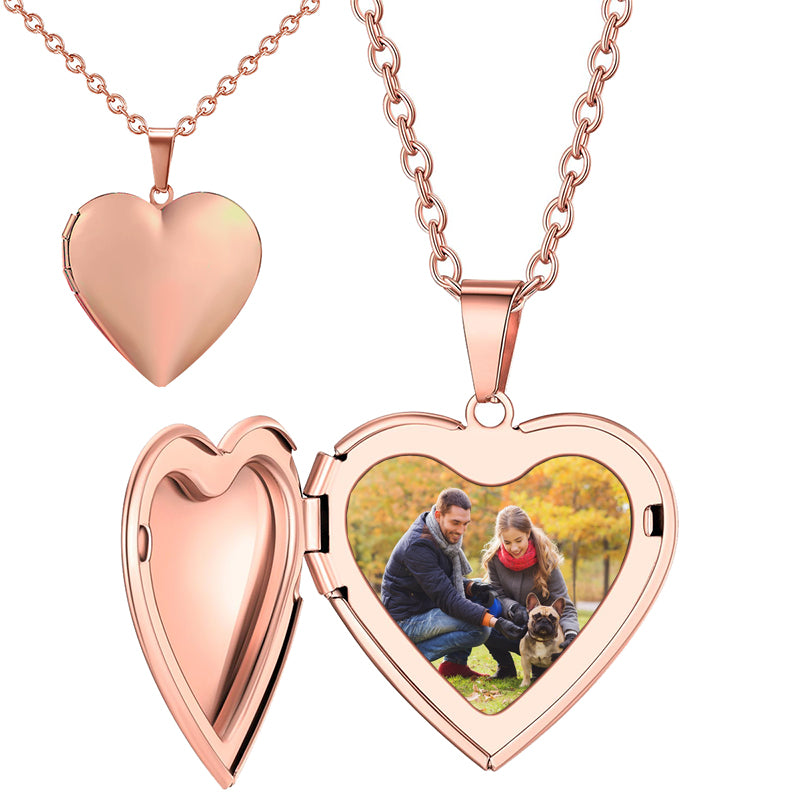 Initial Heart Necklace for Women, Custom Letter A-Z Pendant with Red Enamel Heart Charm, Dainty Chain Jewelry for Women