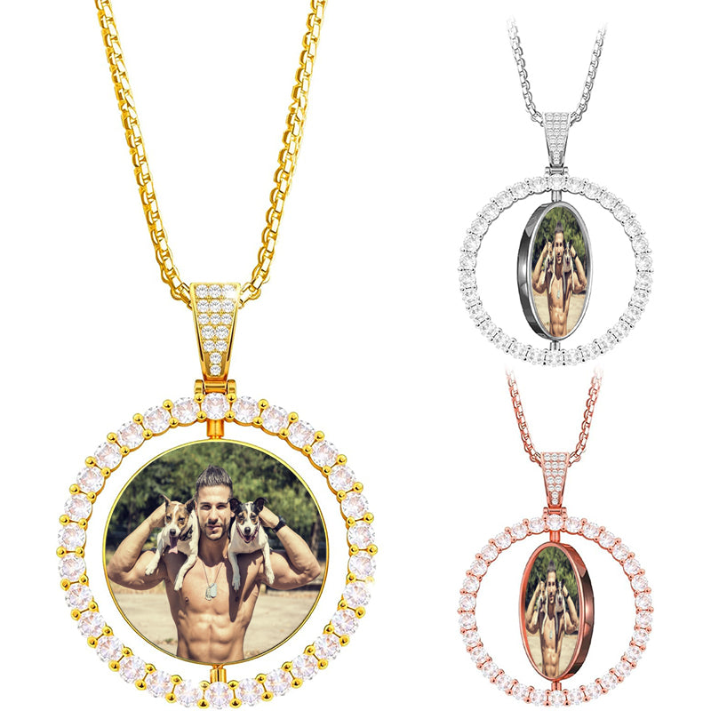 Personalized Diamond Script Name Necklace: Custom Bling Name Plate