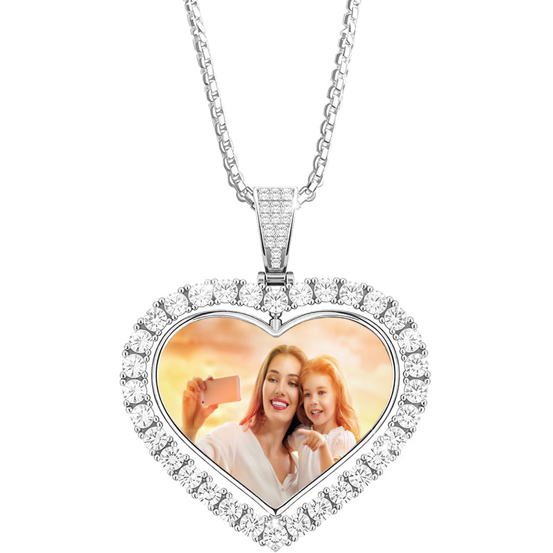 Daisy Oval Locket, Necklace, , Silver Personalized Gifts, April Birth flower, Engraved Locket?With Photo